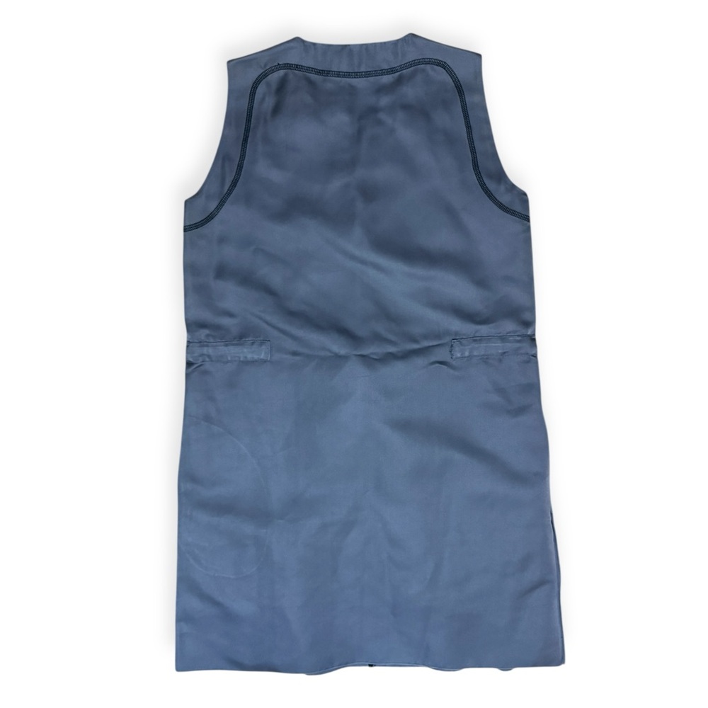 Marni Detailed 2011 Runway Dress Purple Drawstring Size 36 Pockets Midi Shift - Picture 2 of 5
